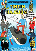 Tintin et le lac aux requins 1972 poster Tintin Raymond Leblanc