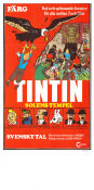 Tintin et le temple du soleil 1971 movie poster Thomas Bolme Tintin Eddie Lateste Poster artwork: Hergé From comics Animation