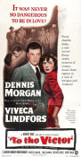 To the Victor 1948 movie poster Dennis Morgan Viveca Lindfors Victor Francen Delmer Daves