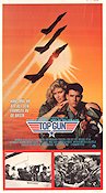 Top Gun 1986 movie poster Tom Cruise Kelly McGillis Val Kilmer Tony Scott Planes