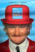 Toys 1992 movie poster Robin Williams Michael Gambon Joan Cusack Barry Levinson