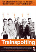 Trainspotting 1996 movie poster Ewan McGregor Ewen Bremner Jonny Lee Miller Danny Boyle Trains Cult movies