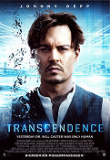 Transcendence 2014 movie poster Johnny Depp Rebecca Hall Morgan Freeman Wally Pfister