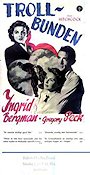 Spellbound 1945 movie poster Ingrid Bergman Gregory Peck Michael Chekhov Alfred Hitchcock