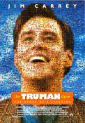 The Truman Show 1998 movie poster Jim Carrey Ed Harris Laura Linney Peter Weir