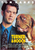 Turner and Hooch 1989 poster Tom Hanks Roger Spottiswoode