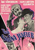 Två sköna juveler 1954 movie poster Åke Söderblom Egon Larsson Elisaveta Rolf Husberg