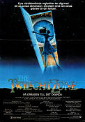 Twilight Zone: The Movie 1983 movie poster Dan Aykroyd Albert Brooks John Lithgow John Landis From TV
