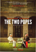 The Two Popes 2019 movie poster Jonathan Pryce Anthony Hopkins Juan Minuj�n Fernando Meirelles Religion