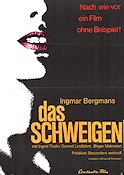 Das Schweigen 1963 movie poster Gunnel Lindblom Ingrid Thulin Birger Malmsten Ingmar Bergman