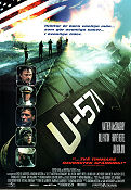 U-571 2000 movie poster Matthew McConaughey Bill Paxton Harvey Keitel Jonathan Mostow Ships and navy