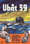 Ubåt 39 1952 poster Eva Dahlbeck Hampe Faustman