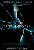 Unbreakable 2000 movie poster Bruce Willis Samuel L Jackson Robin Wright M Night Shyamalan