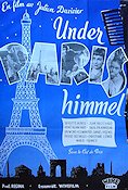 Sous le Ciel de Paris 1951 movie poster Julien Duvivier Brigitte Auber