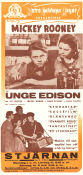 Young Tom Edison 1940 movie poster Mickey Rooney Fay Bainter George Bancroft Norman Taurog