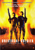 Universal Soldier 1992 movie poster Jean-Claude Van Damme Dolph Lundgren Ally Walker Roland Emmerich