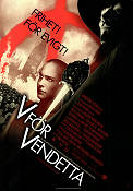 V for Vendetta 2005 movie poster Natalie Portman Hugo Weaving Andy Wachowski From comics