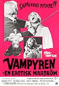 The Vampire Lovers 1970 movie poster Ingrid Pitt Peter Cushing Roy Ward Baker Production: Hammer Films