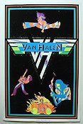 Van Halen sammetsaffisch 1981 movie poster Van Halen Rock and pop