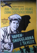 Flight to Tangier 1953 movie poster Joan Fontaine Jack Palance Corinne Calvet Charles Marquis Warren