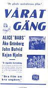 Vårat gäng 1942 poster Alice Babs Gunnar Skoglund