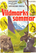 Vildmarkssommar 1957 movie poster Ulf Strömberg Olof Thunberg Bertil Haglund Poster artwork: Walter Bjorne Documentaries Mountains