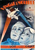 Wings in the Dark 1935 movie poster Myrna Loy Cary Grant Planes