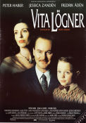 Vita lögner 1995 movie poster Peter Haber Jessica Zandén Fredrik Ådén Mats Arehn Kids