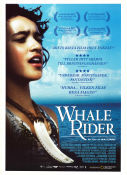 Whale Rider 2002 movie poster Keisha Castle-Hughes Rawiri Paratene Vicky Haughton Niki Caro Country: New Zeeland