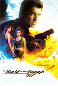 The World is Not Enough 1999 movie poster Pierce Brosnan Sophie Marceau Robert Carlyle Michael Apted