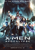 X-Men Apocalypse 2016 movie poster James McAvoy Michael Fassbender Jennifer Lawrence Bryan Singer Find more: Marvel