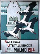 Baltiska utställningen Malmö 1914 poster Birds Find more: Skåne