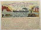 Emigranter till det nya Jerusalem 1909 poster Ships and navy Religion