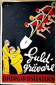 Djurgårdsteatern Guldgrävare 1929 poster Find more: Revy