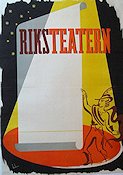 Riksteatern 1940 poster Find more: Riksteatern