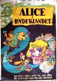 Alice in Wonderland poster 1950 Disney original