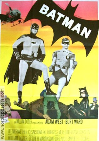 ADAM WEST Batman poster 1967 original