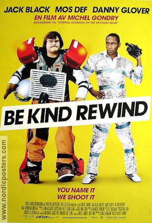 Be Kind Rewind poster 2008 Jack Black director Michel Gondry original