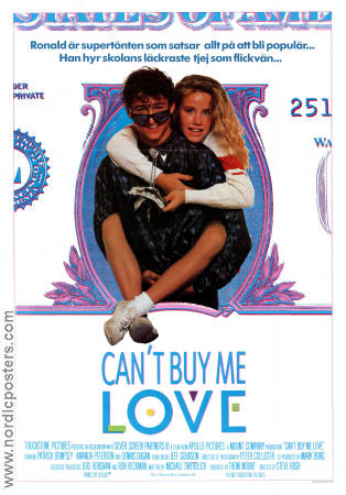 Can't Buy Me Love poster 1987 Patrick Dempsey original