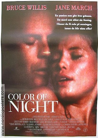 COLOR OF NIGHT Movie poster 1993 original NordicPosters