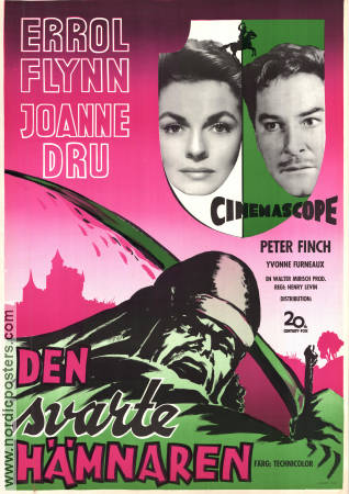 Movie posters Den svarte hämnaren - The Dark Avenger 1955 original