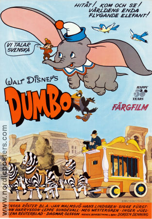 DUMBO Movie poster 1941 original by NordicPosters