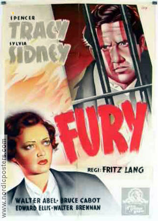 Fury poster 1936 Spencer Tracy director Fritz Lang original