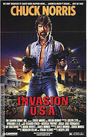 Invasion USA poster USA 1985 Chuck Norris original