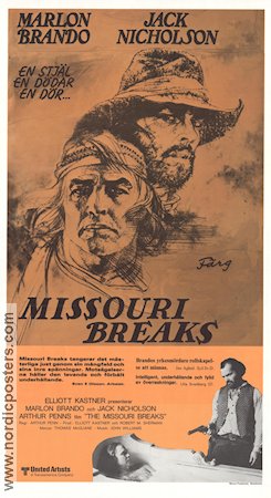 MISSOURI BREAKS Movie poster 1977 original NordicPosters