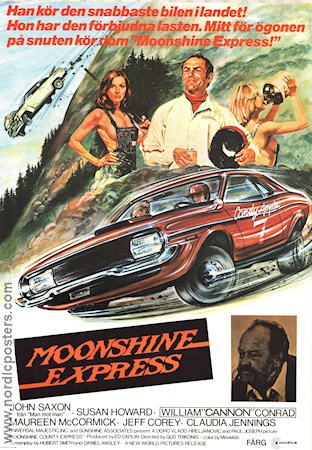 JOHN SAXON Moonshine Express Movie poster 1979 original NordicPosters