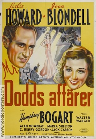 MR DODDS AFFÄRER Stand-In Movie poster 1937 original NordicPosters