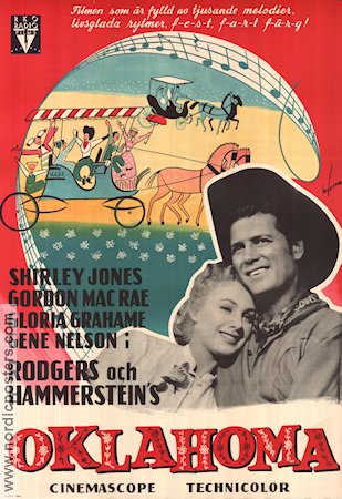 OKLAHOMA Movie poster 1955 original NordicPosters