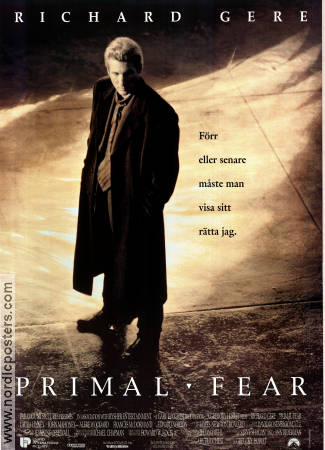 Movie posters Richard Gere - Primal Fear 1995 original