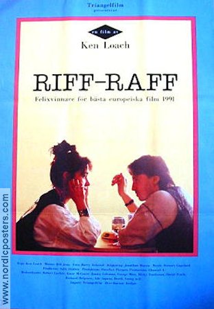 RIFF-RAFF Movie poster 1990 original NordicPosters